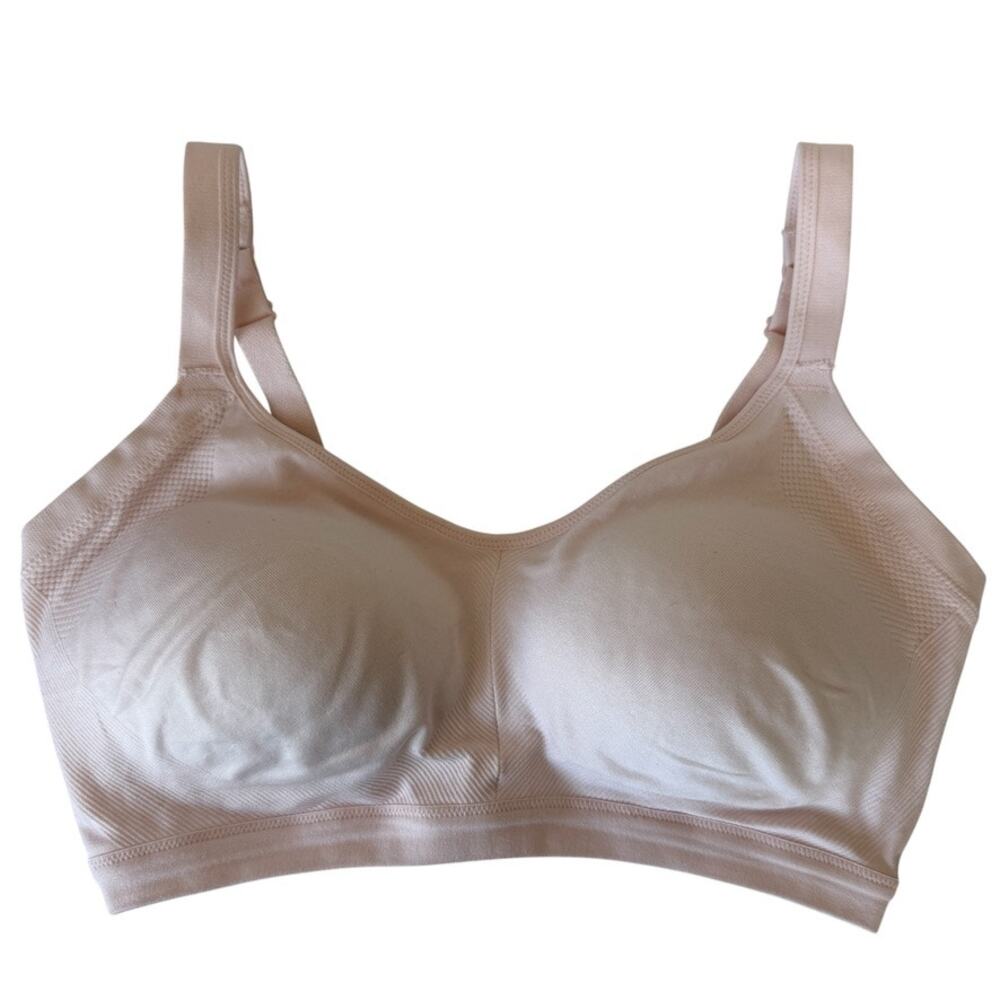 Warners Easy Does It Underarm-Smoothing Seamless Stretch Wireless Bra Size Large